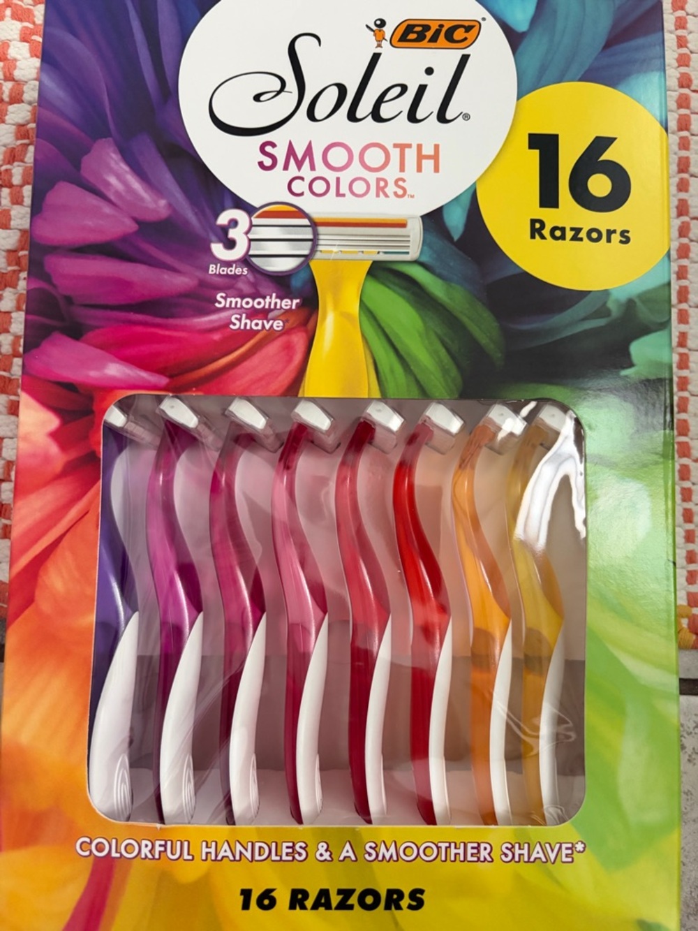 BIC Soleil Smooth Colors Women's Disposable Razors - Assorted Pink/Red/Orange